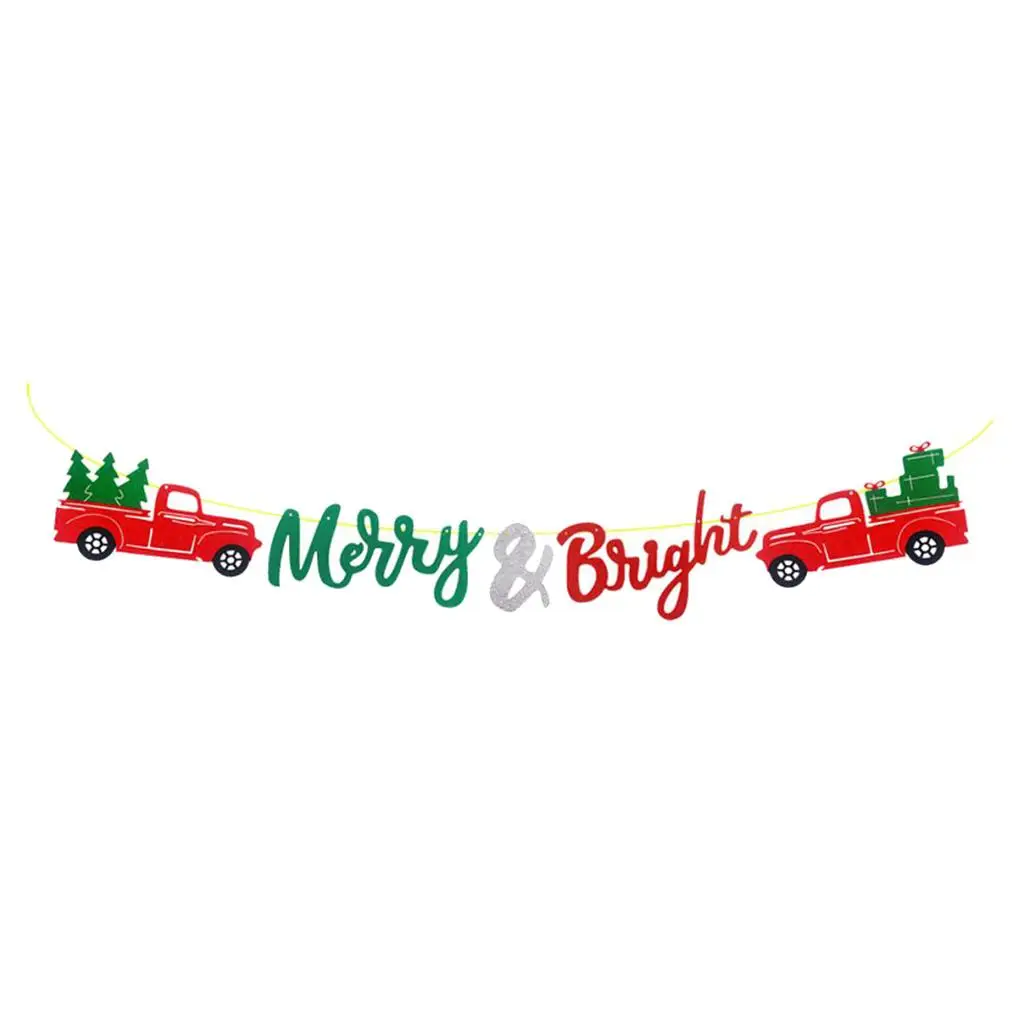 

Paper Merry Bright Banner, Lighting ing Decors Wall ing Christmas Decorations Ornaments Xmas Gifts for Child