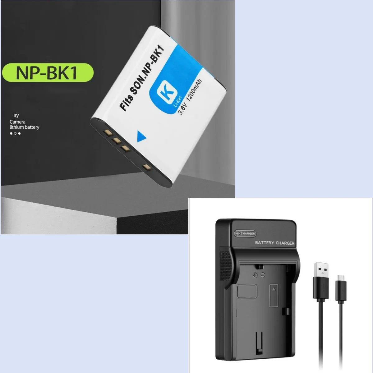 Аккумулятор NP-BK1 1200 мАч для Sony