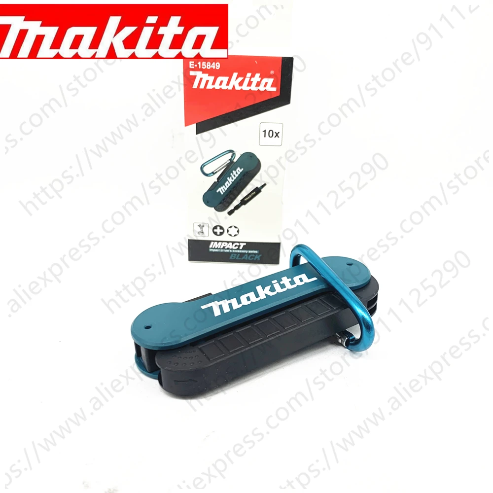 

Makita Screwdriver Bit Set E-15849 10PCS Hexagonal Cross Electric Screwdriver Bits Magnetic Sleeve PH1 PH2 PH3 T15 T20 T25 T30