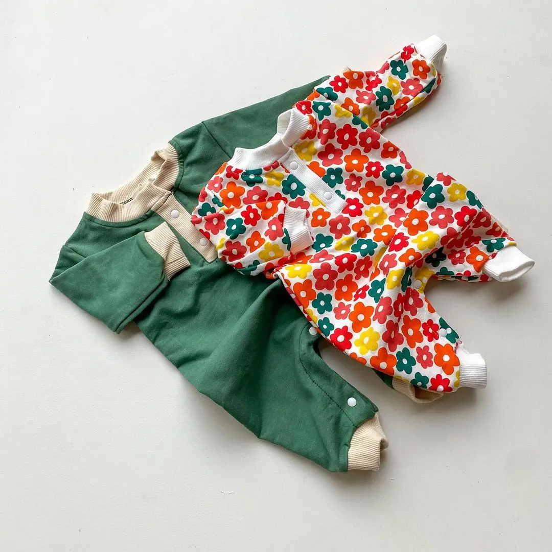 

Unisex Newborn Baby Girls Clothes Outfit Baby Rompers 100% Cotton Knitted Long Sleeve Toddler Jumpsuit Infant Clothing 3-18M
