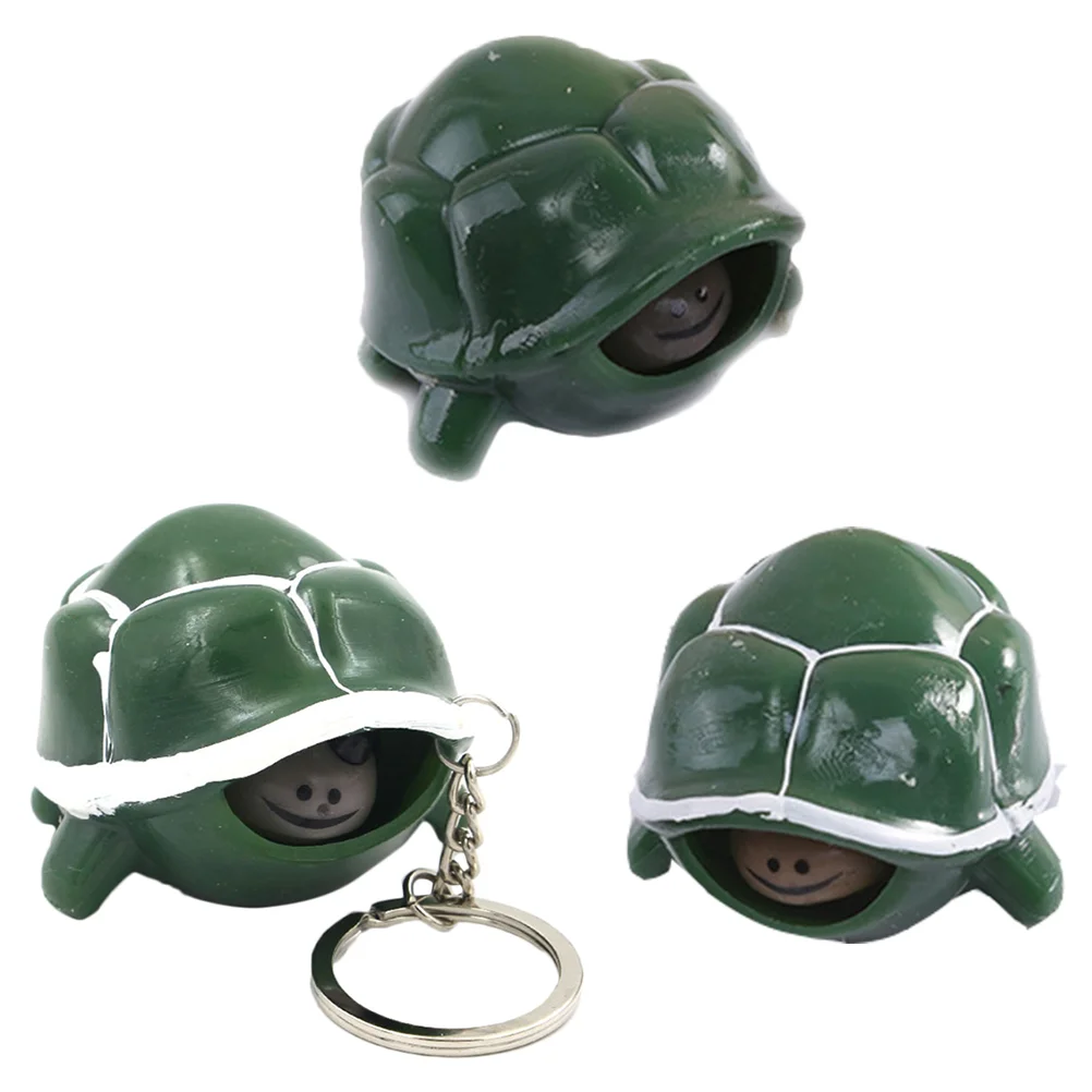 

Turtle Toy Tortoise Keychain Figurines Sea Sculpture Tiny Decor Ornament Plaything Sensory Anti Acult Set Animal Head Figure