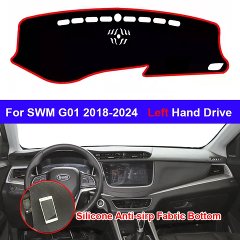 Силиконовый нескользящий автомобильный чехол для приборной панели SWM G01 2018-2022 2023 2024 ﻿ Коврик с левым рулем, ковровая подушка, солнцезащитный козырек, аксессуары
