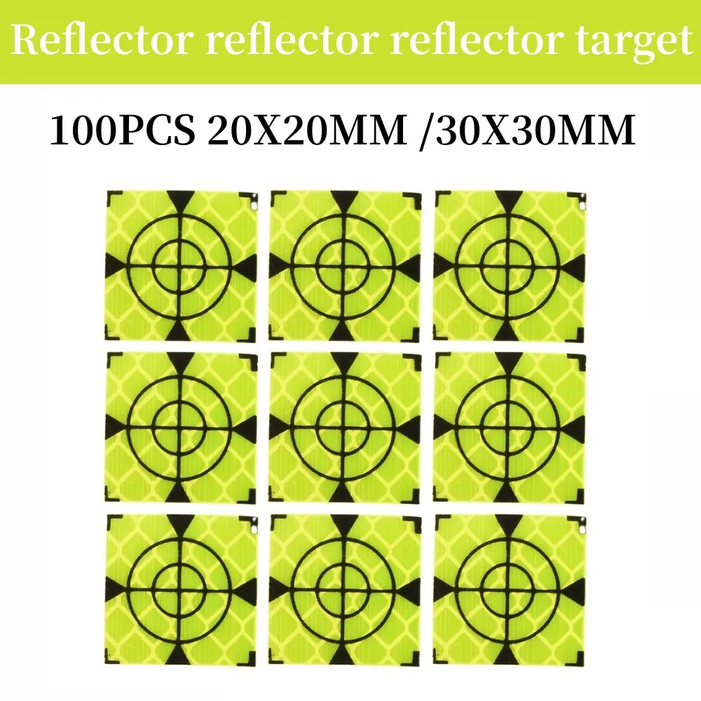 

Target 20/30mm 100pcs Station Reflective Total Reflective Reflector Target Reflector Sticker Sheet Target Reflecto Tape