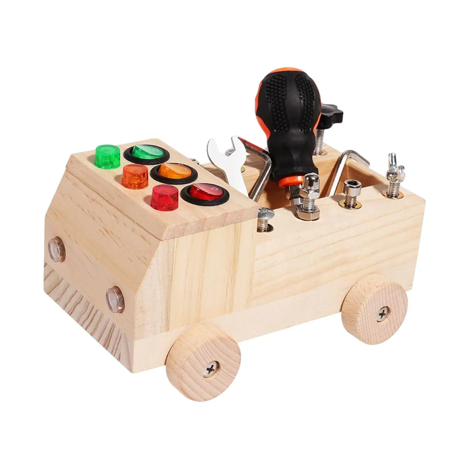 

Montessori Screw Driver Board Early Educational Cognition Game Montessori Toys for Kids over 3 Year Old Girls Birthday Gifts