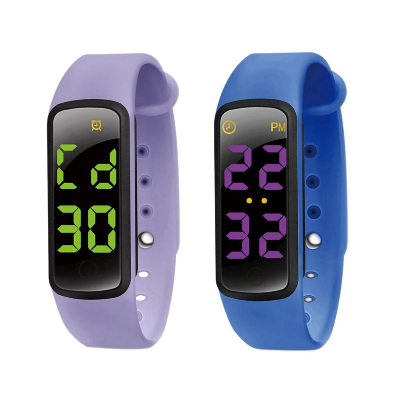 

2 Pcs Potty Training Watch - Water Resistant Baby Reminder Timer - Urinal Trainer For Girls And Boys -LED Display, 9 Loop Songs