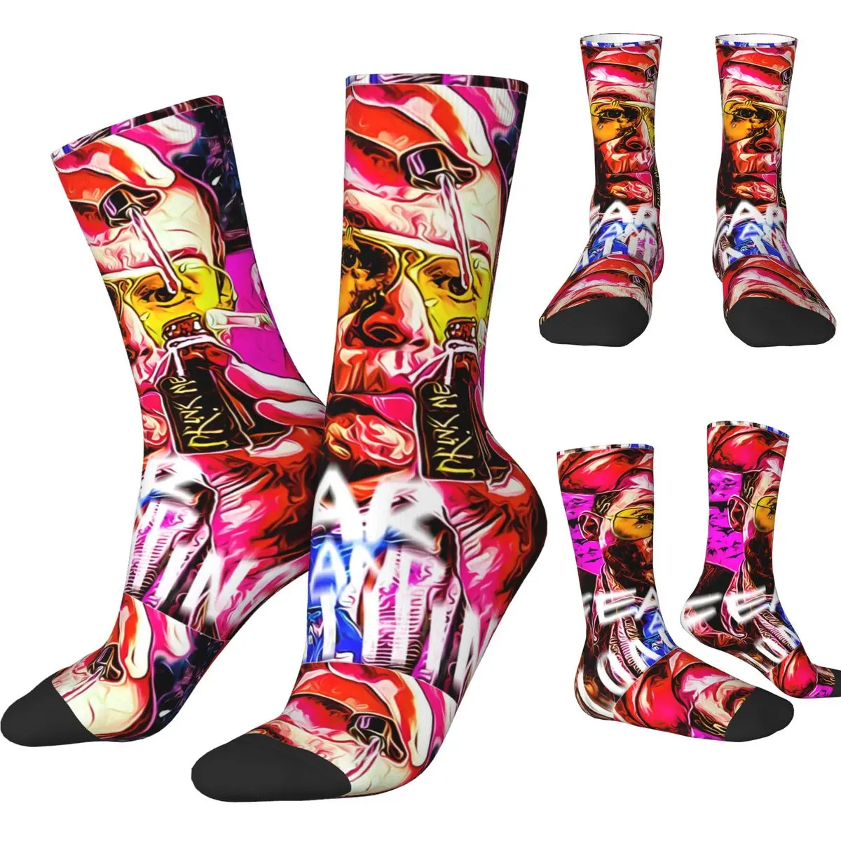 Носки Fear And Loathing In Las Vegas осенние чулки новинка теплые мягкие носки для взрослых и