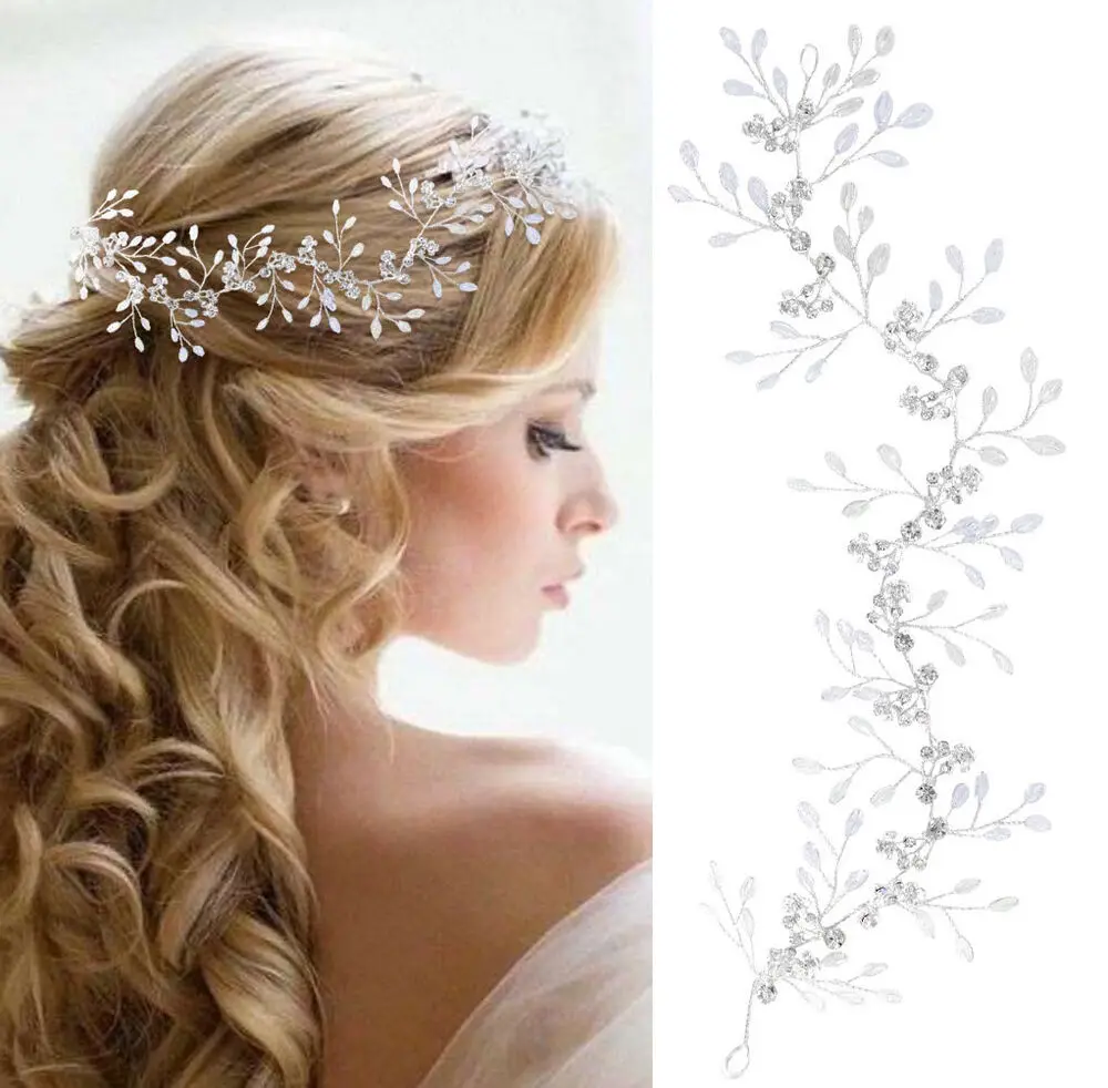 

Crystal Diamante Rhinestone Bridal Bridesmaids Wedding Hair Vine Accessories