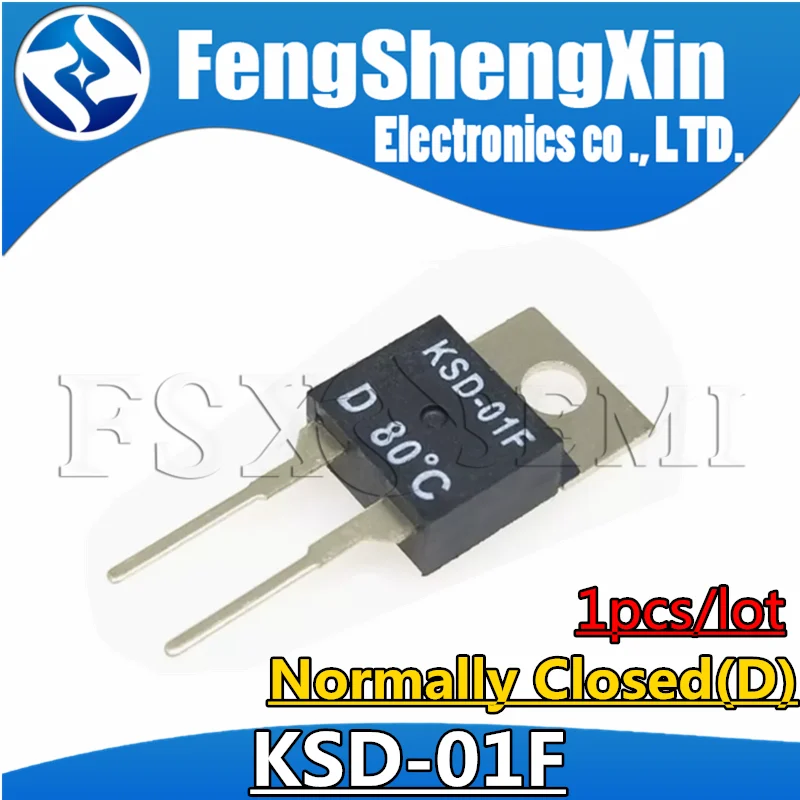 

1PCS Normally Closed(D) KSD-01F 00/05/10/15/20/25/30/35/40/45/50/65/70/85/95/100/115/120/125/130/135/140C Thermostat Switch