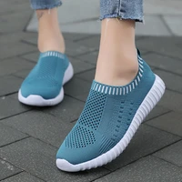 breathable mesh shoes women summer mesh sock trainers outdoor sports running shoes casual flat sneakers