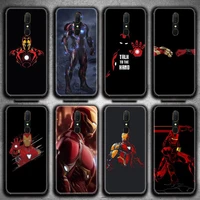 marvel iron man logo phone case for oppo a5 a9 2020 reno2 z renoace 3pro a73s a71 f11