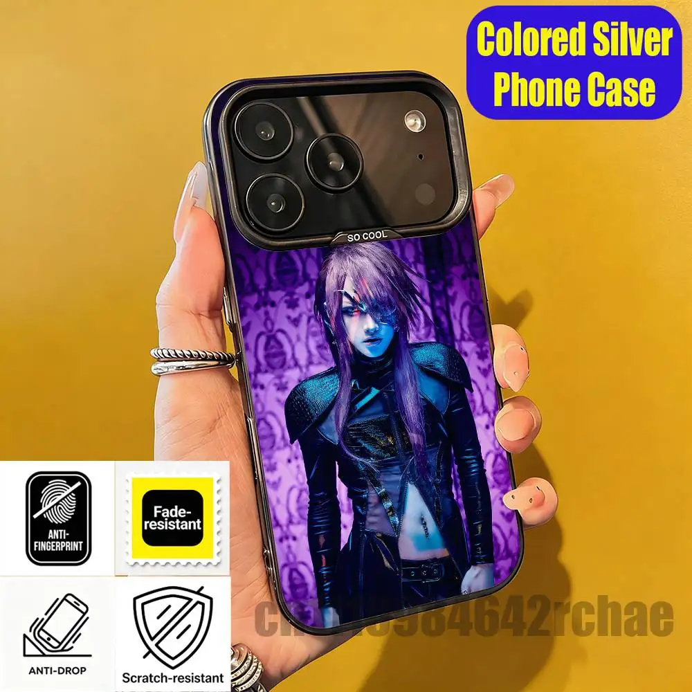 Фото Чехол для телефона J-Jiluka D-DeViLs S-Sena R-Ricko для iPhone 15, 17, 11, 14, 13, 16, 12, E, Max, Plus, Air, Pro, Mini, индивидуальный цвет, серебристый корпус №3