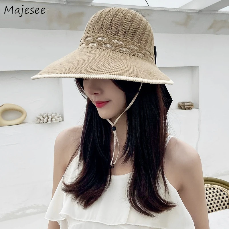 

Sun Hats Women Popular Elegant New Arrival Korean Style Fashion Outdoor Holiday Sun-Protection Summer All-match Street Wear Ins