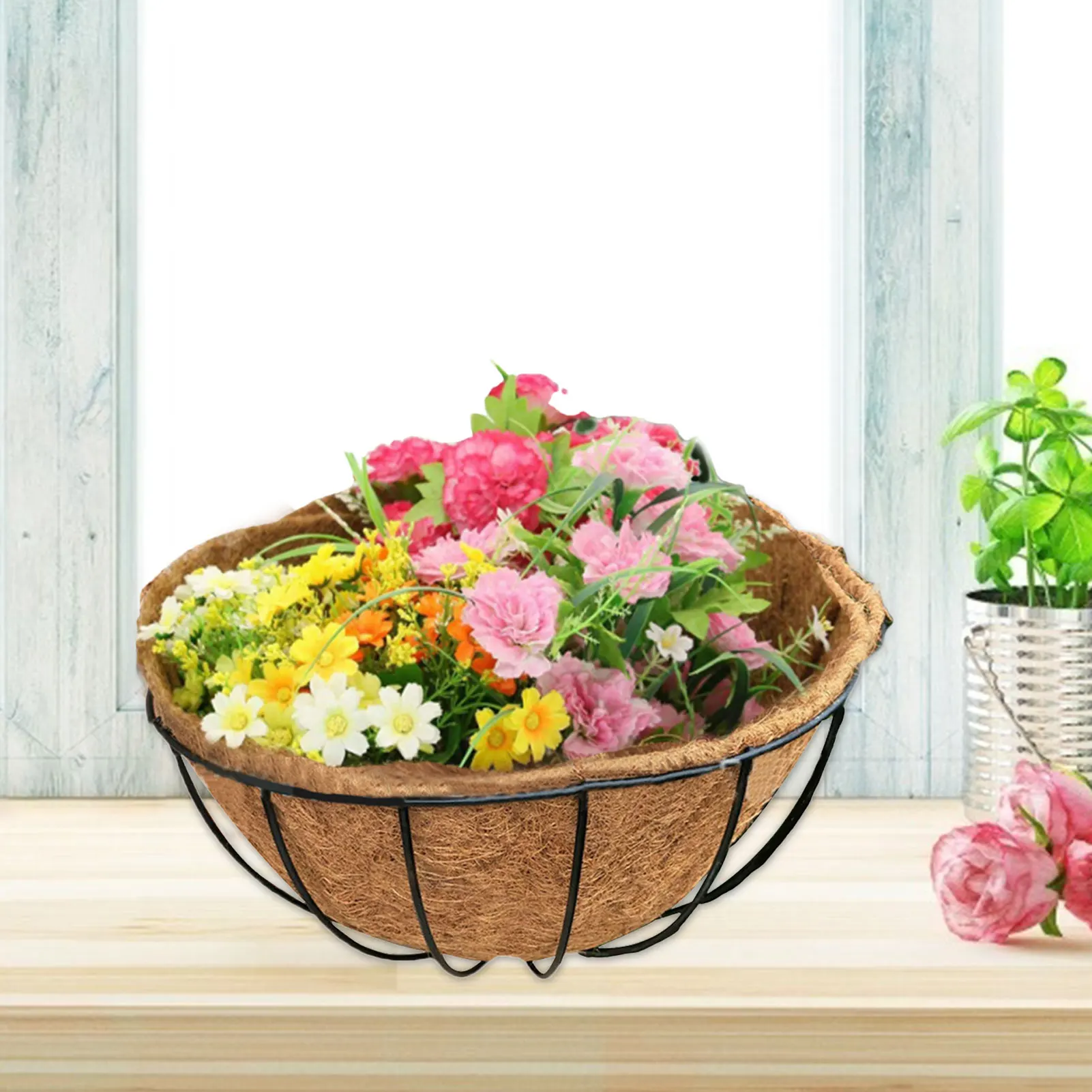 

Подвесной кокосовый горшок для цветов, подкладка для корзины, сменная подушка для пальмы, для корзины для цветов и украшения горшка для цвет...