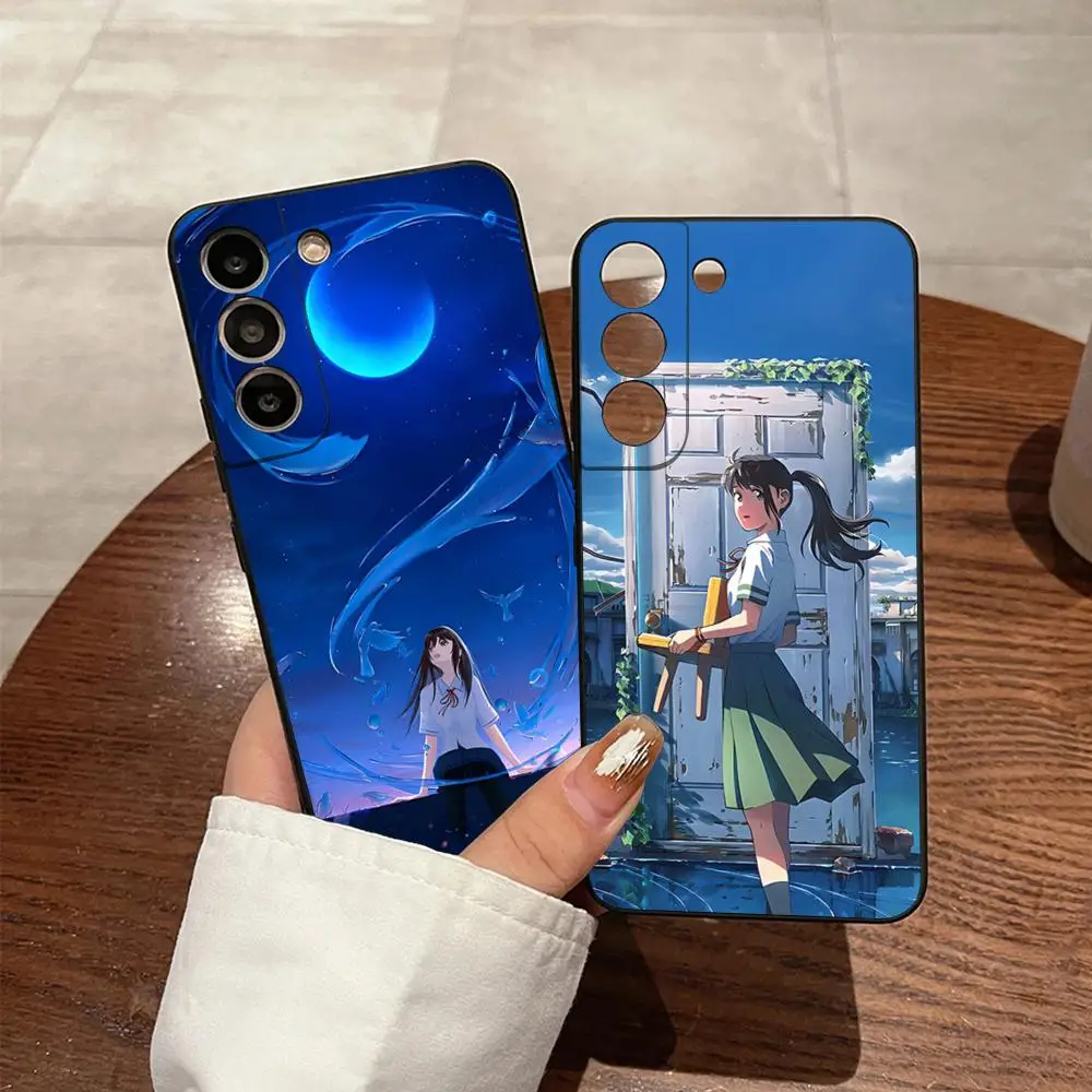 Чехол для телефона Suzume No Tojimari S23 Samsung S24 Ultra S22 S20 Fe S21 Plus Galaxy A54 A34 A24 A53 M54 Note 20 чехол