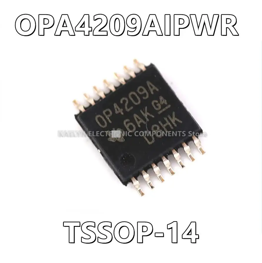

5Pcs/lot OPA4209AIPWR OPA4209A General Purpose Amplifier 4 Circuit Rail-to-Rail 14-TSSOP