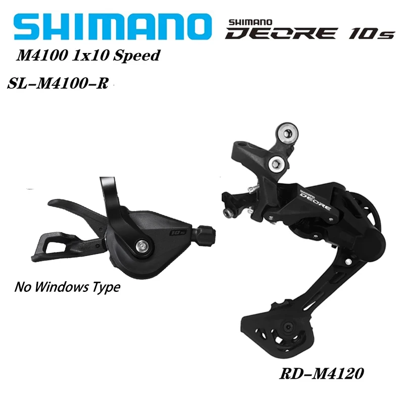 

Shimano Deore M4100 1x10S MTB Bike Derailleurs Groupset SL-M4100 Shifter Lever RD-M4120 RD-M5120 Rear Bicycle Switch Basic m6000