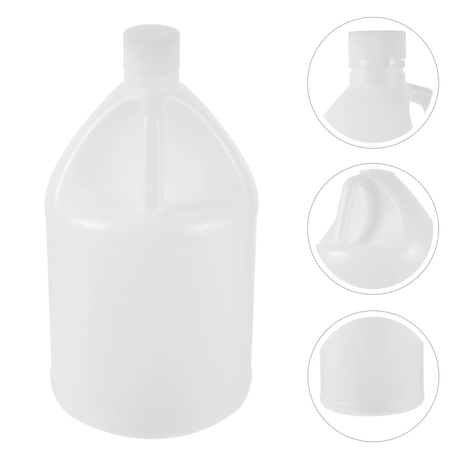

Plastic Bottle Barrel White Kettle Liquid Containers Lids Hdpe 4 Liter Gallon Jug