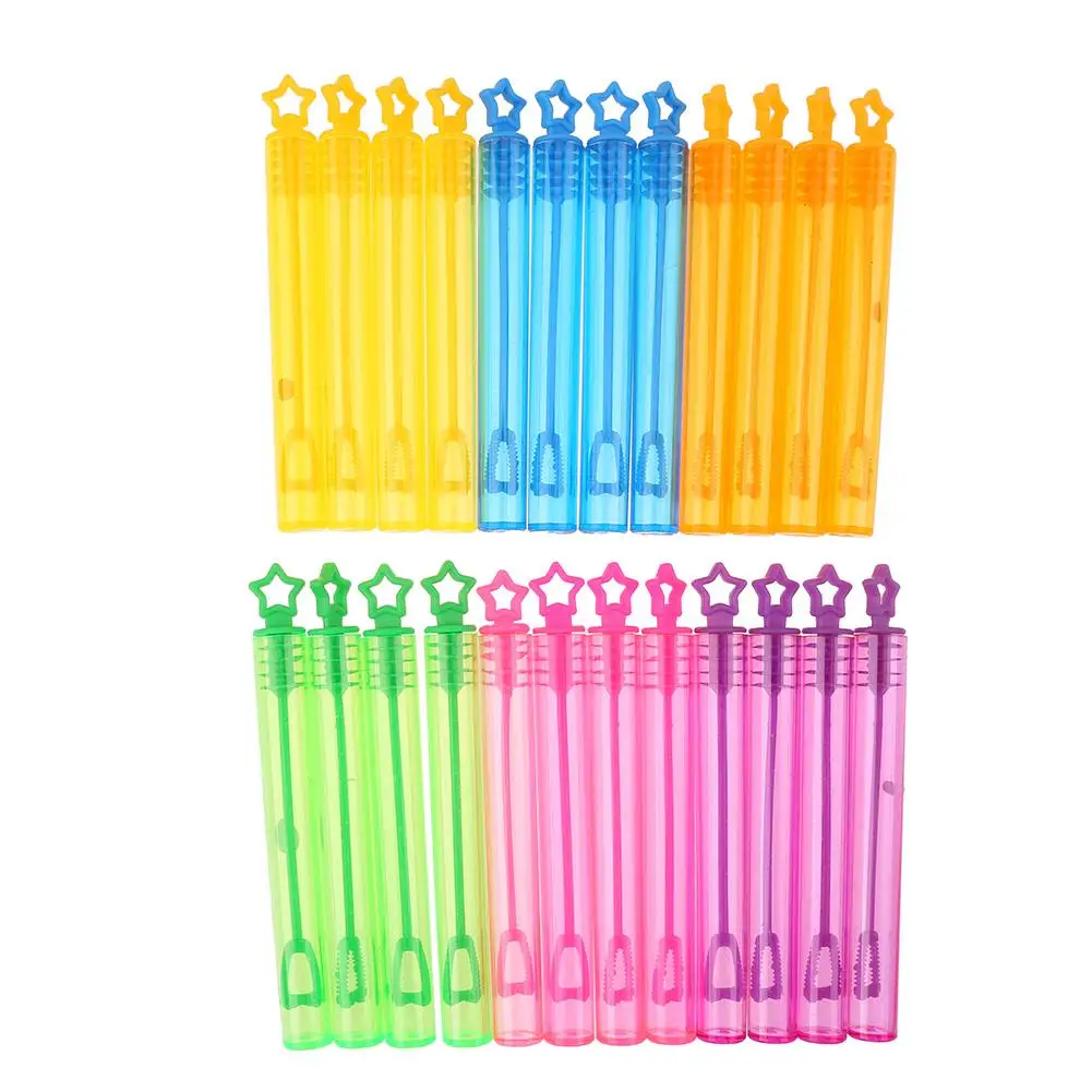 

6/24pc Multicolour Star Bubble Wand Soap Bottle Tube Wedding Gifts for Guests Birthday Party Decoration Supplies Shower Kids Toy