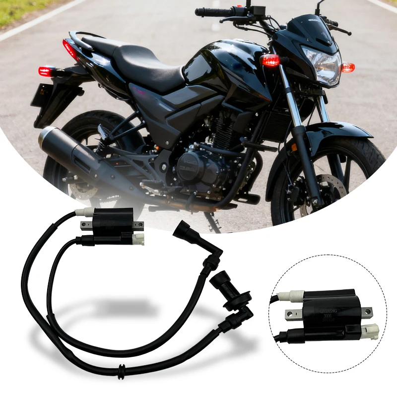 Фото Катушка зажигания NS200 для Bajaj Pulsar NS 200, комплект колпачков для проводов зажигания, сменные двойные отверстия, аксессуары для мотоциклов Wries №4
