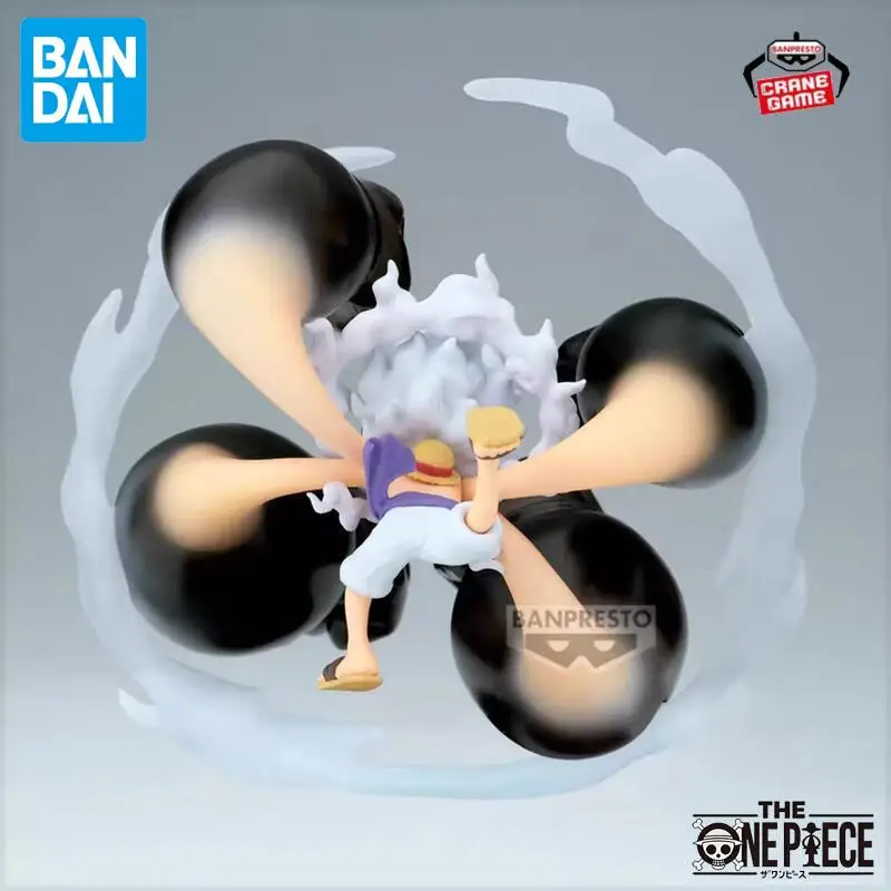 Фото Оригинальная фигурка Bandai Banpresto ONE PIECE WCF Nika Luffy Gear 5 White Gun Barrage, специальная коллекционная фигурка, аниме-фигурка, кукла, игрушка, подарок №4