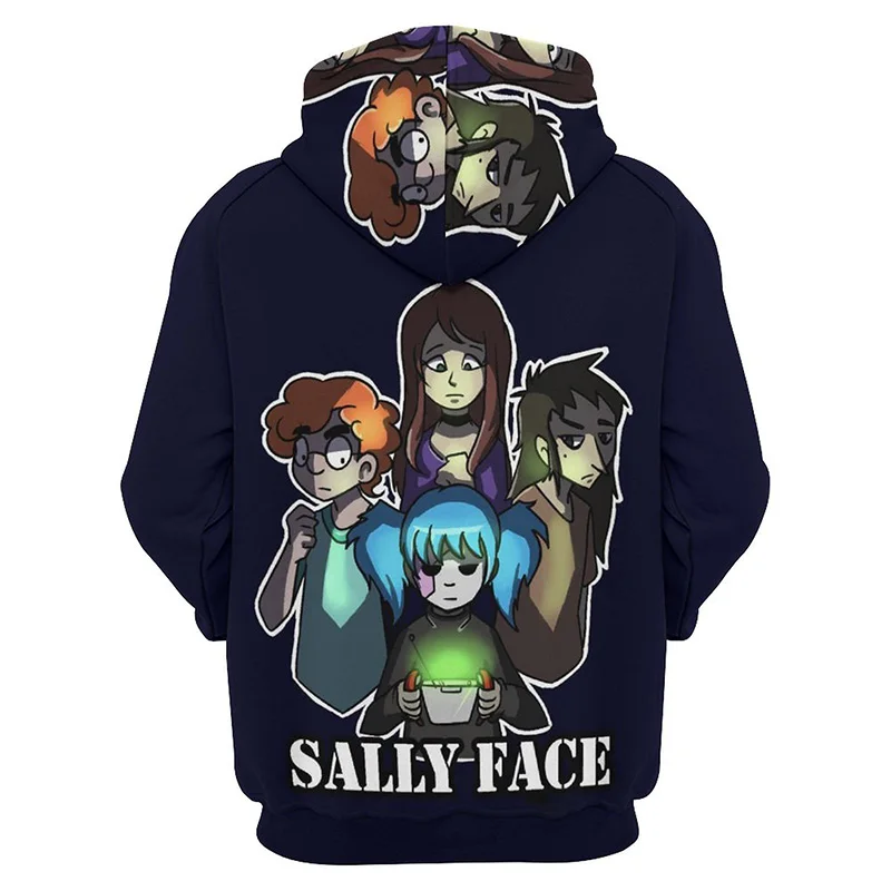 

Sally Face Graphic Hoodie Men Clothing 3D Horror Game Sal Fisher Printed New in Hoodies Women Tops Harajuku Fashion y2k Pullover