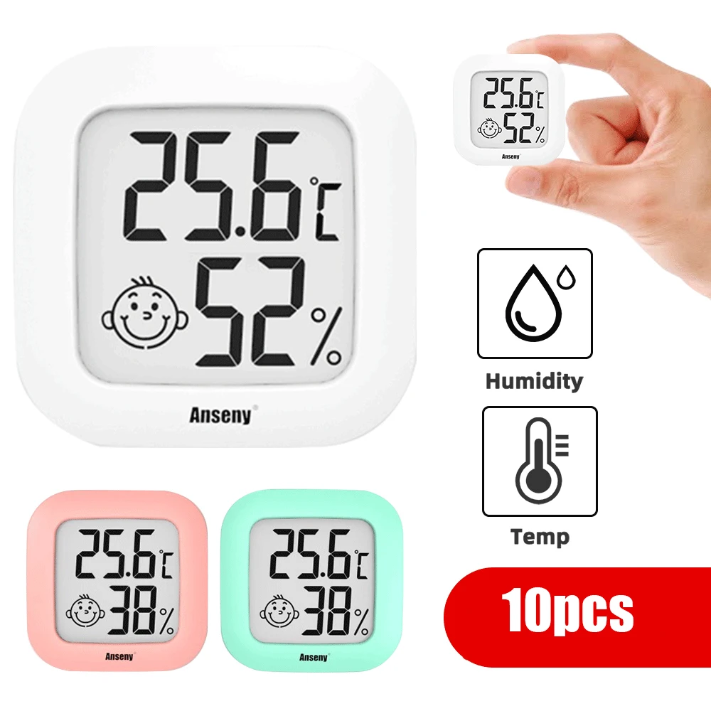 

Mini LCD Digital Thermo-Hygrometer Humidity Temperature Measuring Air Comfort Indicator Thermometer Sensor Digital Moisture