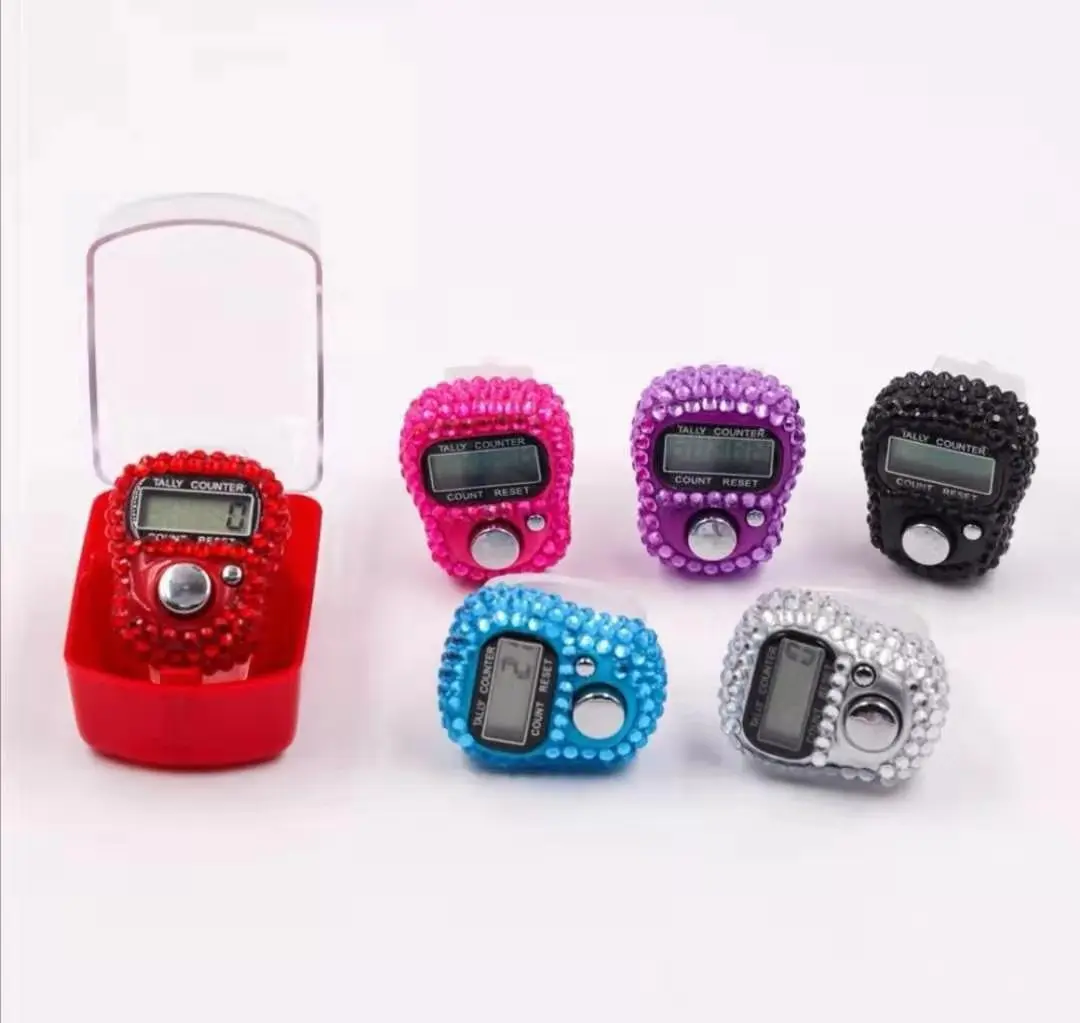 

High quality muti-color Ring Tally Counter Finger Hand Digital Electronic portable counter