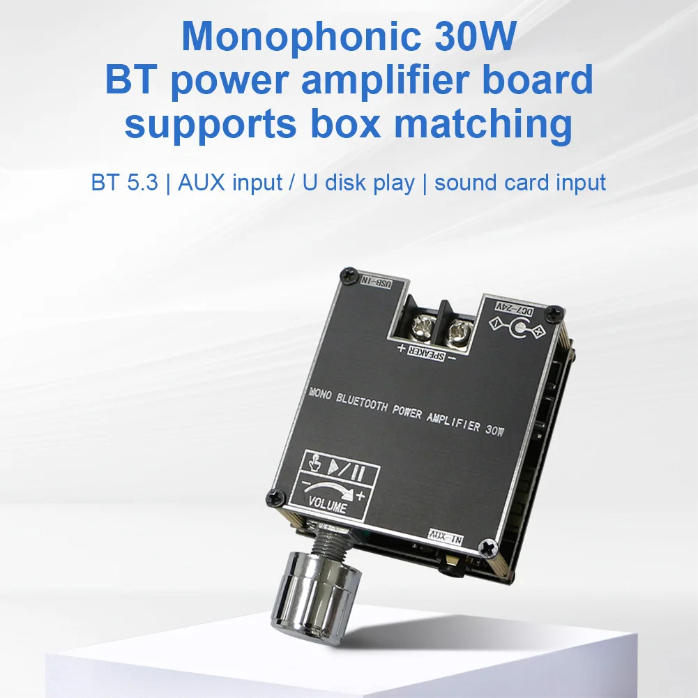 ZK-301B моно плата усилителя 30 Вт с поддержкой беспроводного TWS Bluetooth-совместимого 5 3