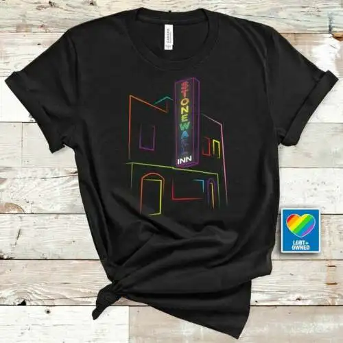 Stonewall Inn T Shirt, Gay Pride Lgbt Shirt, Pride Shirt, Black Cotton Tee S-5Xl