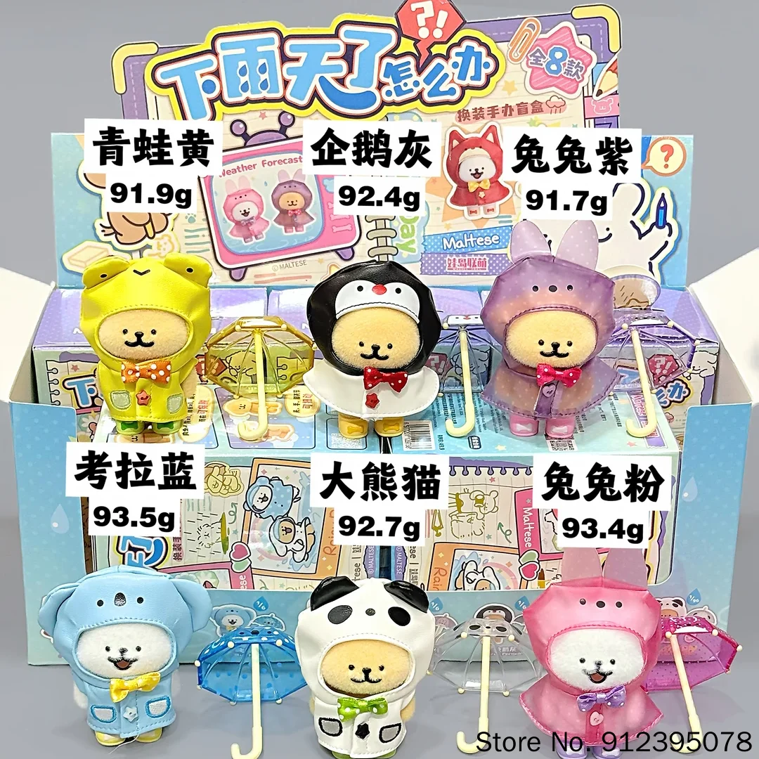 Новая коллекционная фигурка Wadoll Toys из серии Дождливый день - Мальтезе в желтом дождевике. Коллекционное украшение для взрослых коллекционеров. (art.: 3920dd2e43f35) - 3920dd2e43f35