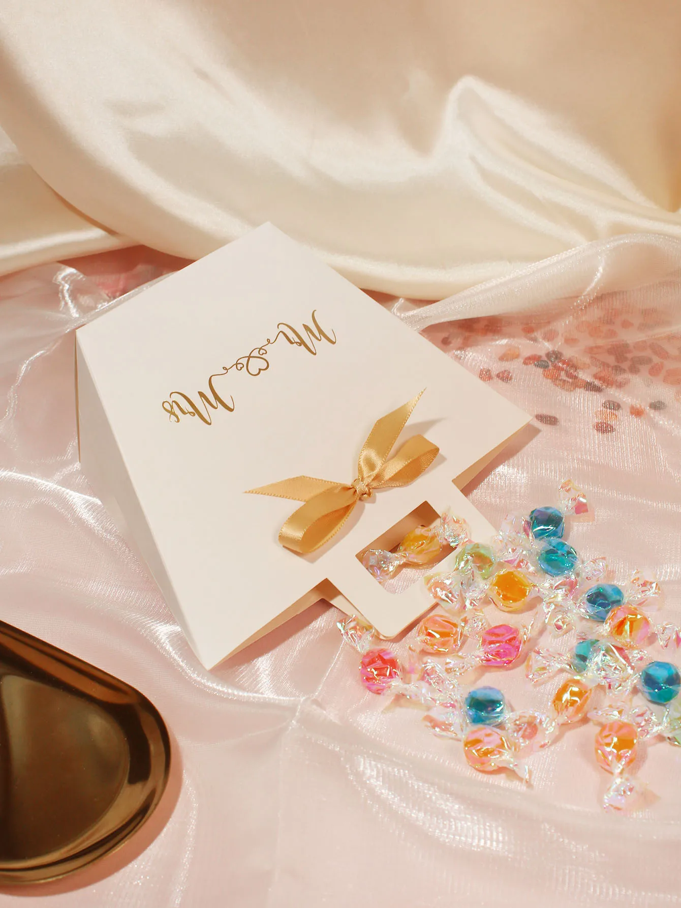 10/20 шт. Свадебная коробка конфет с лентой упаковка для вечеринок подарочная и