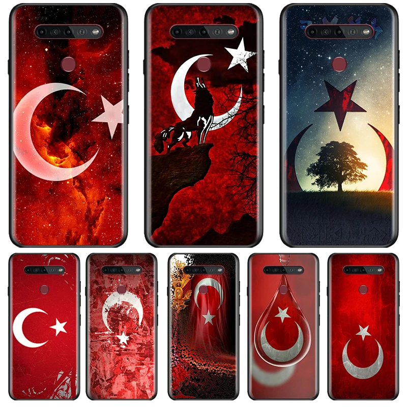 

Turkey Flag Cover LG K92 K42 K22 K71 K61 K51S K41S K30 K20 2019 Q60 V60 V50 S V40 V30 G8 Black Phone Case