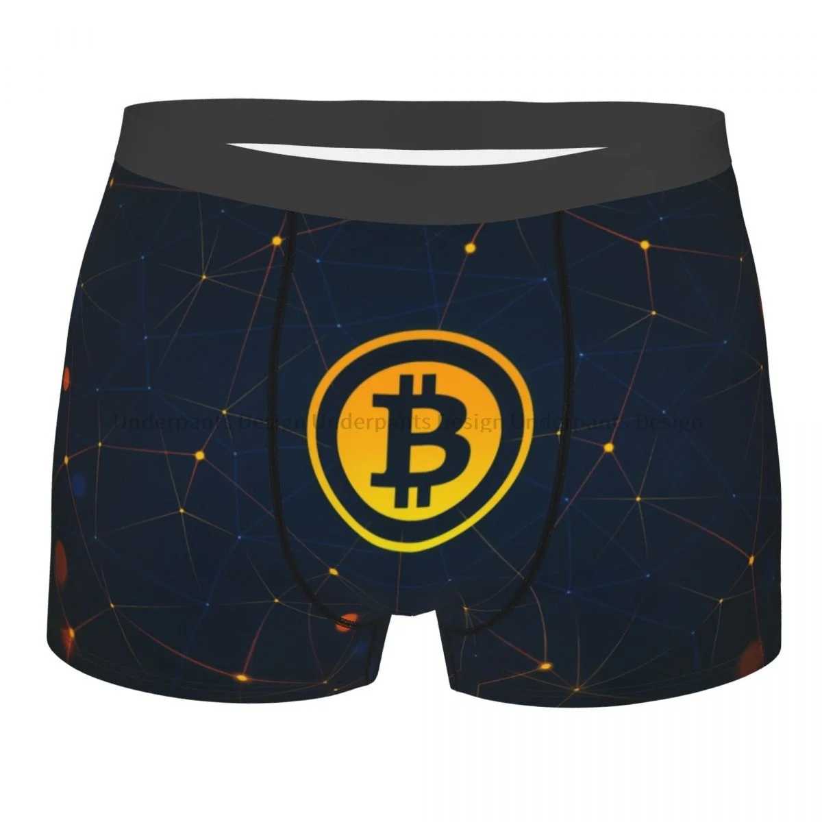 

Bitcoin Virtual Encrypted Digital Currency Point Underpants Breathbale Panties Man Underwear Ventilate Shorts Boxer Briefs