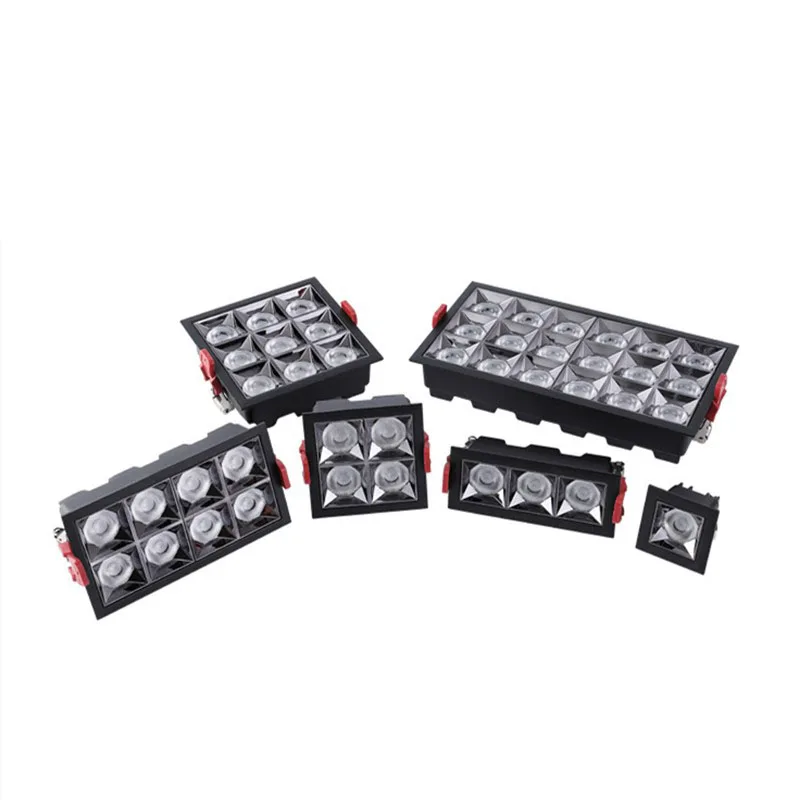 

Led Recessed Spotlight Rectangle Grille Ceiling Lamps LED Line Downlight Home Decor COB Lamp for Indoor Lighting