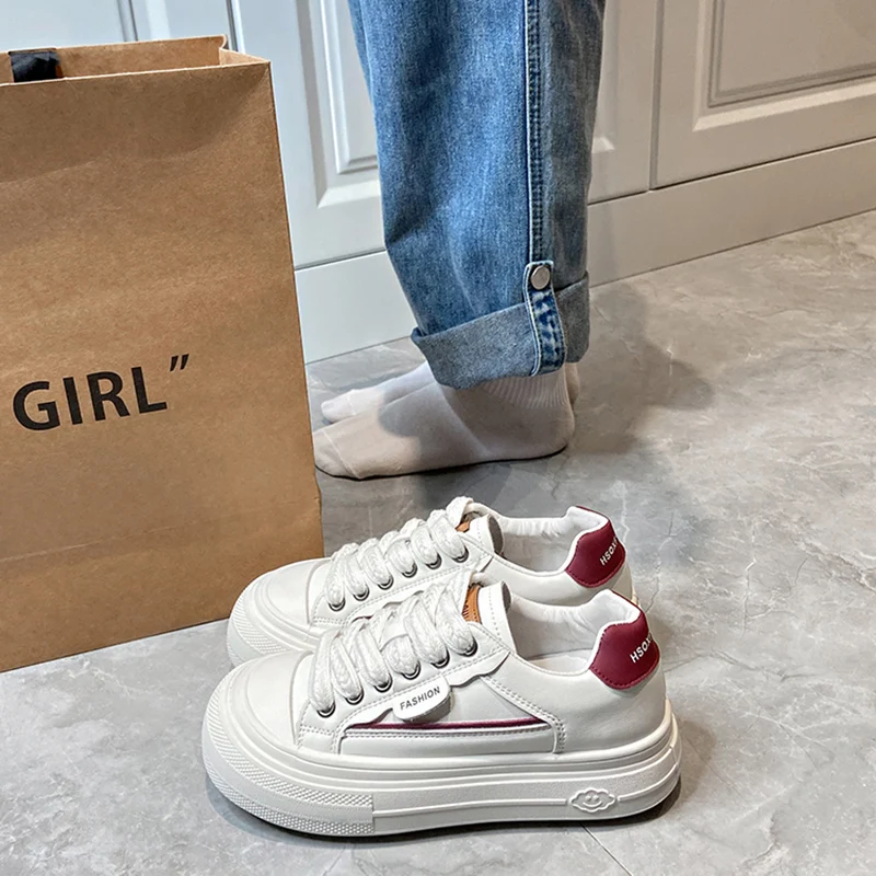 

Women's Shoes Platform Wedge Basket 2023 Casual Female Sneakers Modis Flats Autumn All-Match Round Toe Clogs Sports Small New Cu