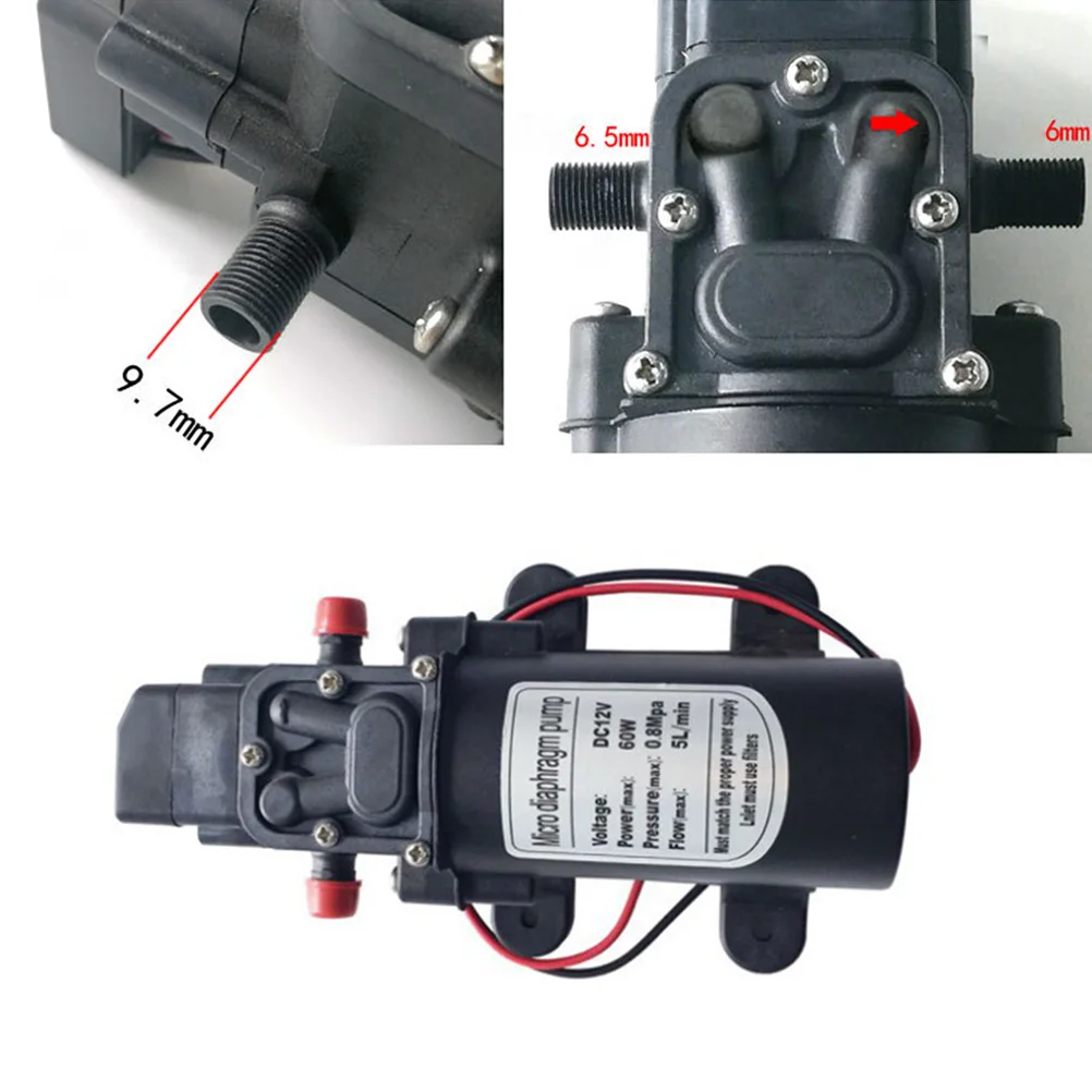 12V 60W Automatic Diaphragm Pump Mini Electric Car Washing Water Sprayer Home Garden Fountain Tools |
