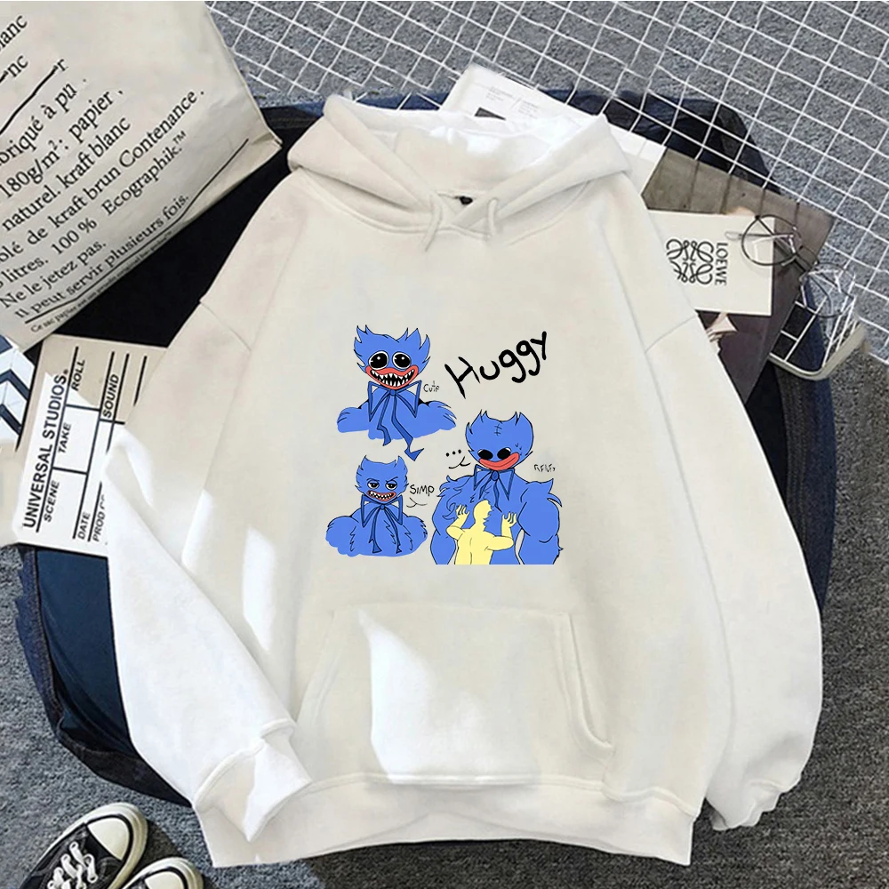 

2022 Women's Huggy Wuggy Hoodies MOB Game Cartoons Harajuku Hooded Sweatshirts Pullover Kawaii Urbano Unisex Casual Clothes Tops