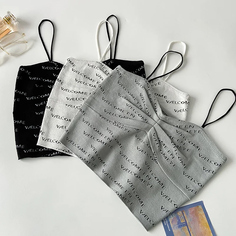 Женский трикотажный топ без рукавов, повседневный короткий топ в стиле ретро, модель R043, лето 2022