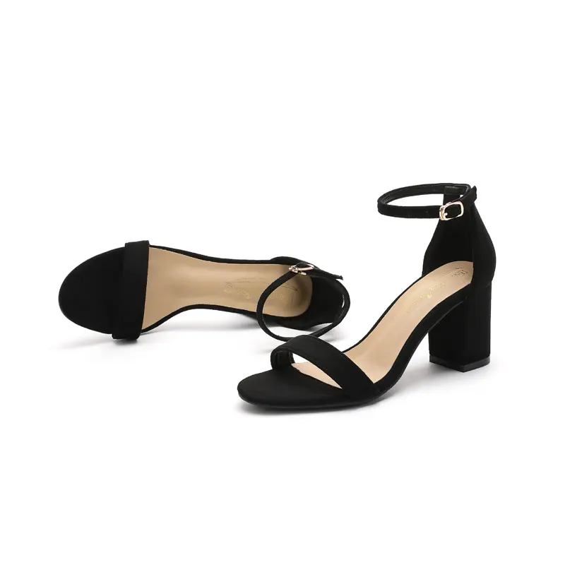 VIOCNE Туфли на квадратном каблуке женская обувь сандалии с острым носком