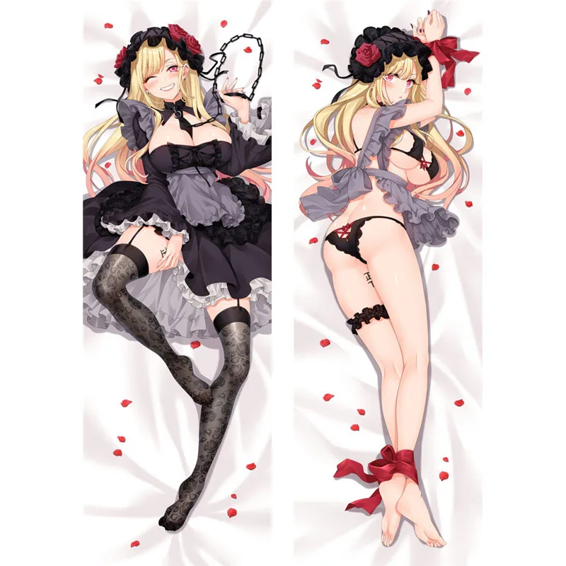 

Japan Anime My Dress-Up Darling Cosplay Body Pillowcase Kitagawa Marin Bed Dakimakura Cover Otaku Hugging DIY Costume Pillowcase