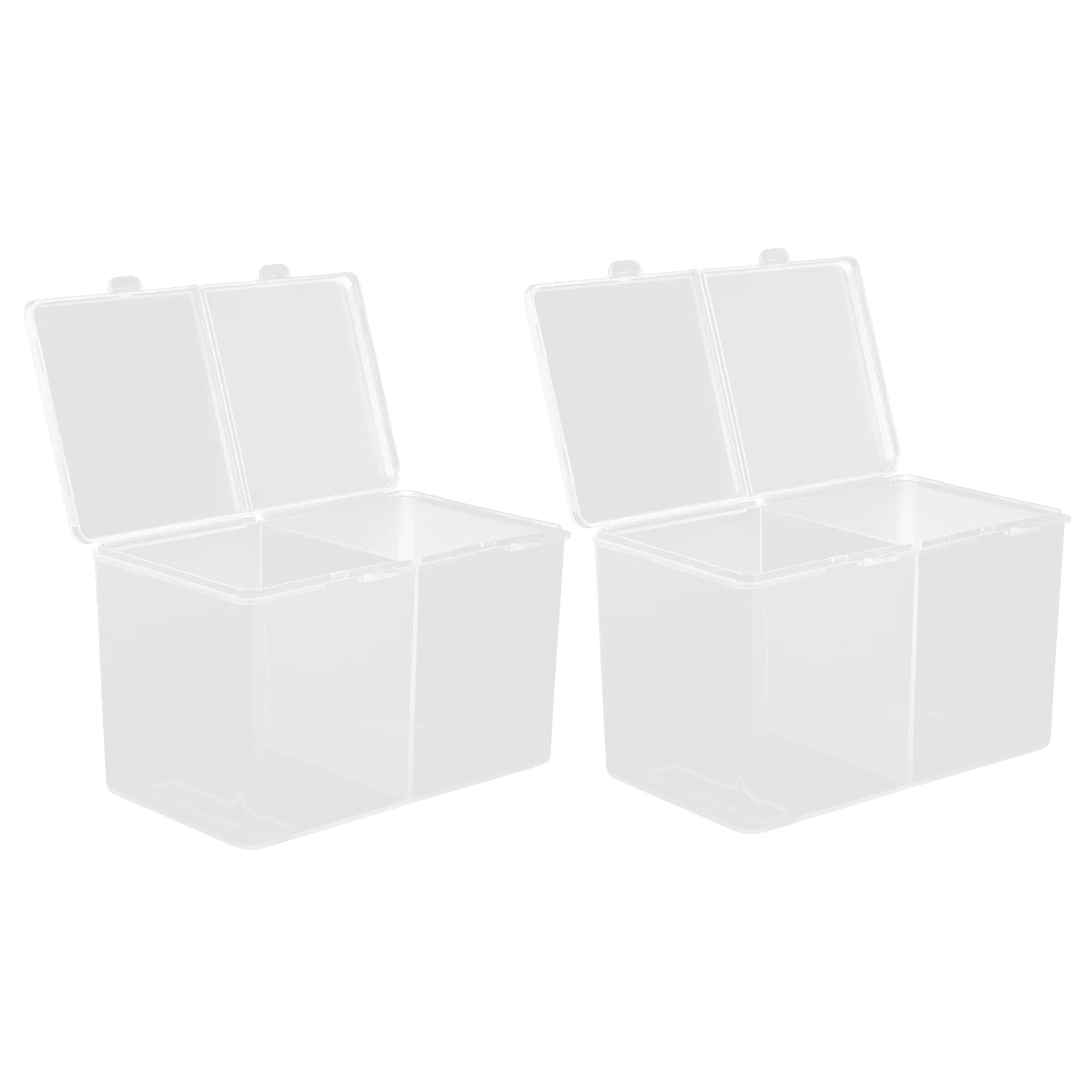 

2 Pcs Cosmetics Storage Shelf Rack Acrylic Box Table Container Desk Dispenser