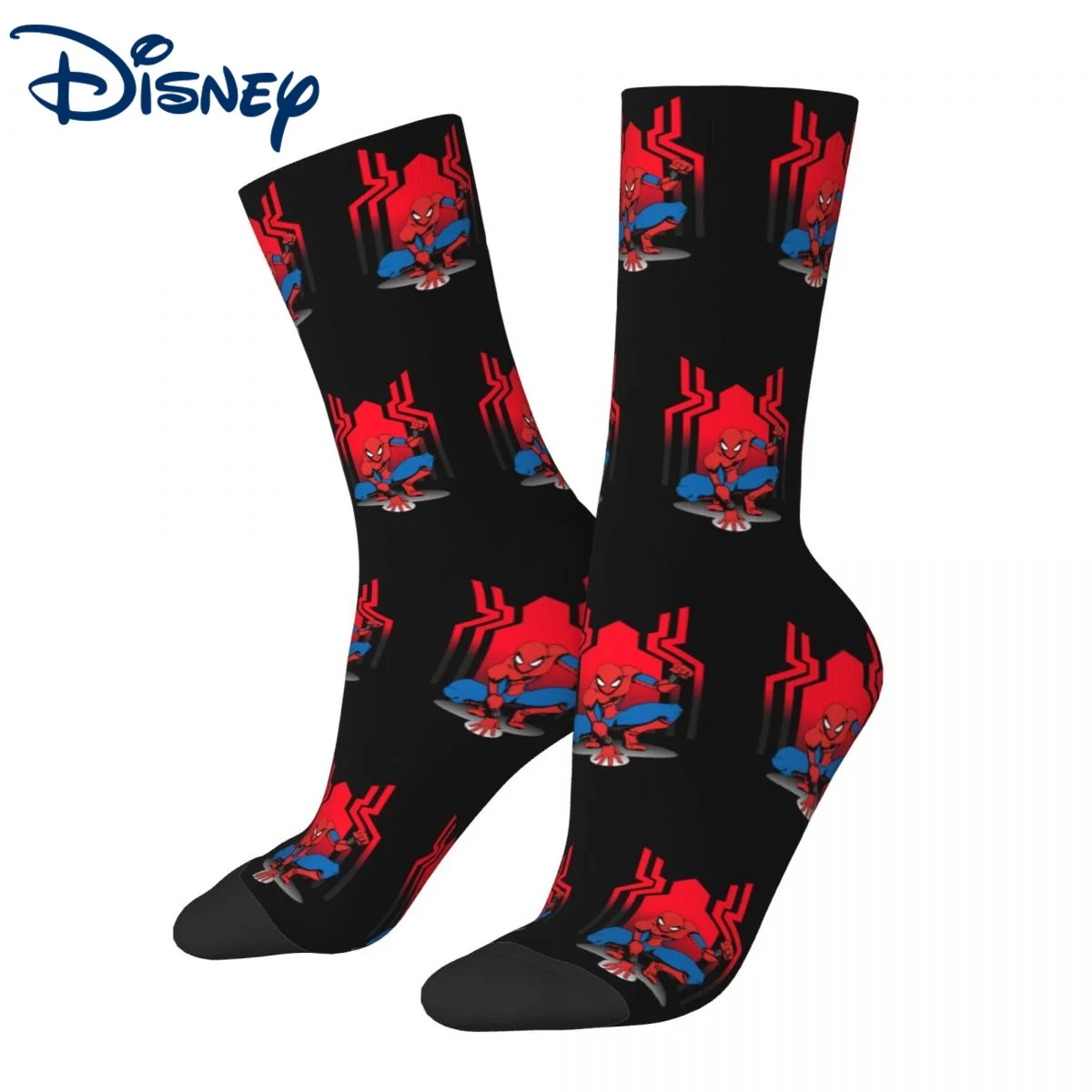 

Fashion Male Men Socks Casual Marvel Spiderman Homecoming Sock Polyester Disney Graphic Women's Sock Spring Summer Autumn Winter