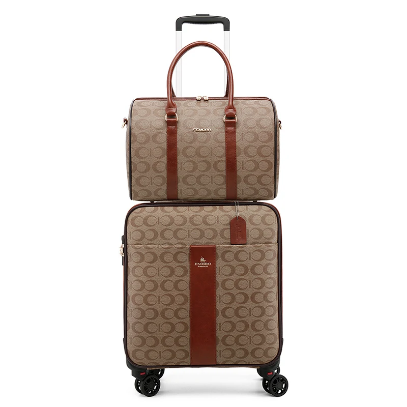 Sets With Handbag Fashion Rolling Suitcase Popular Trolley L