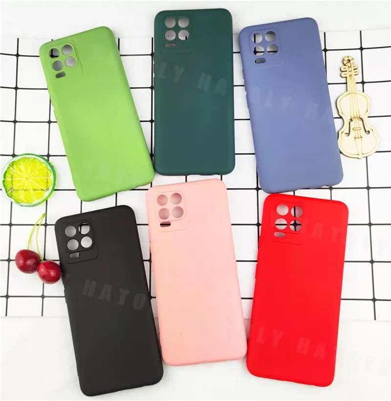 

For Realme 8 Pro Case For Realme 8 Pro Cover Shockproof Original Liquid Silicone Cases Protetcive Phone Bumper For Realme 8 Pro