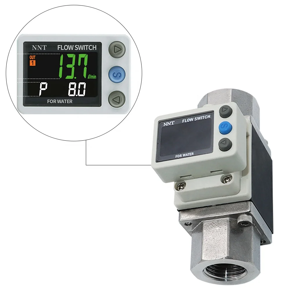 

NNT High Quality Precision Digital Flow Sensor Switch NPF3W704 Pneumatic Flow Switch