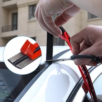 car rubber seal strips auto seal protector sticker window edge windshield roof rubber sealing strip noise insulation accessories