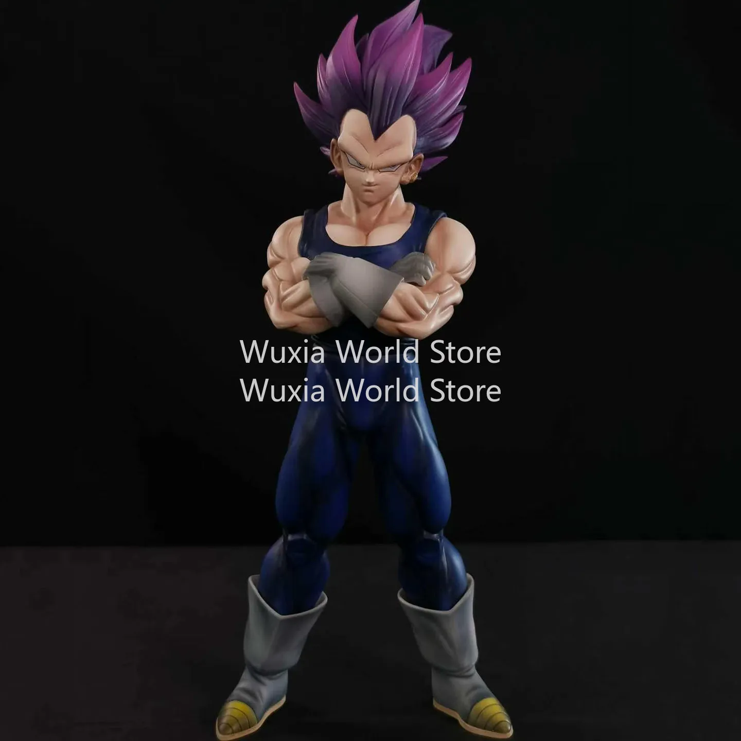Фото Новая фигурка Веджиты (28 см) из аниме Dragon Ball, с фиолетовыми волосами, модель Yonsei, из ПВХ, для декора рабочего стола, лучший подарок на день рождения для мальчиков №2