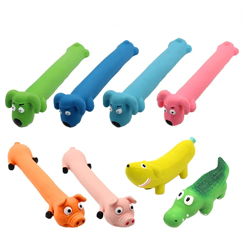 

Cute Vocalizing Pig Grunting Squeak Latex Pet Chew Toy Crocodile Small Dog Squeaker Chew Training Pet Products Resistant Puppies