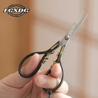 high quality zig zag fabric scissors sewing tools professional tailor scissors classic gold vintage scissors dropshipping center