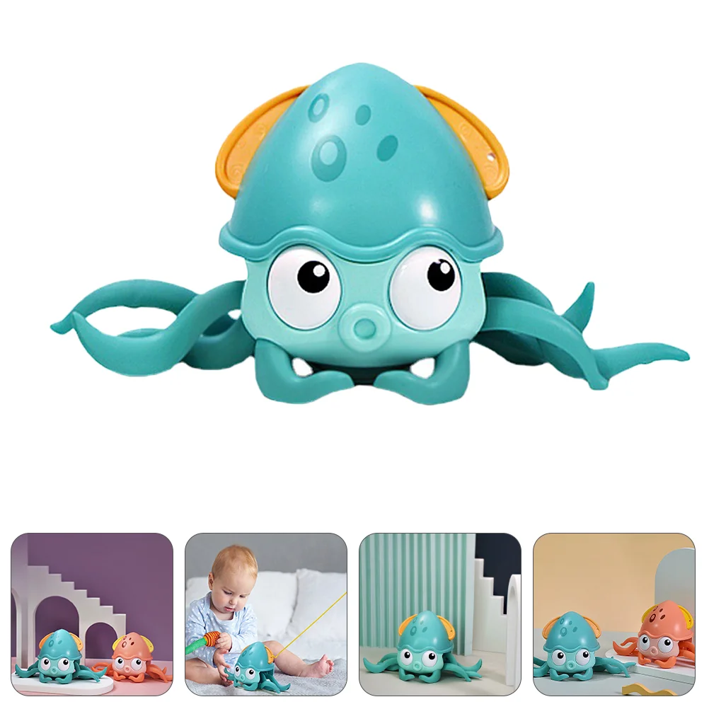 

Bath Toys Bathtub Wind Octopus Clockwork Crawling Octopus Shower Floating Bath Toys for Toddlers Boys Green